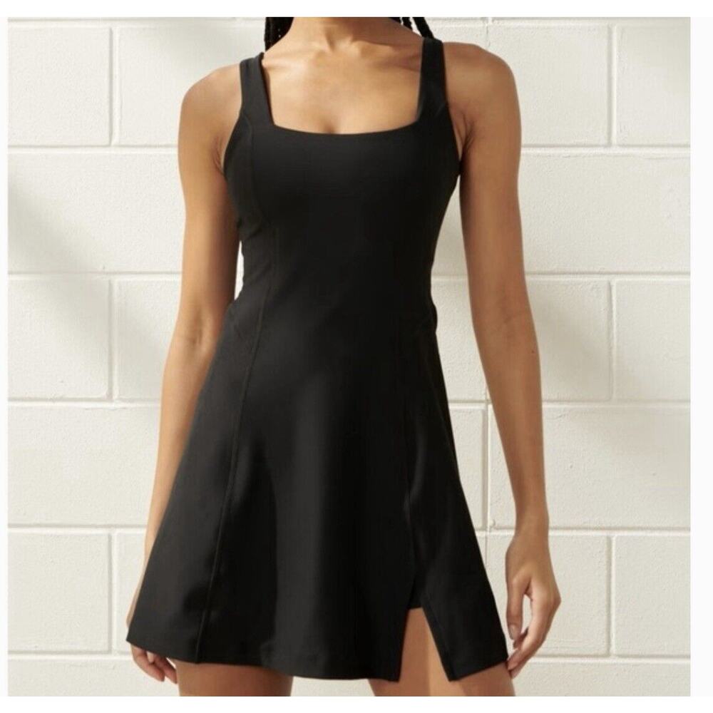 YPB Abercrombie & Fitch Women's sculptLUX Dress Size XXL Black Tennis Sport NWT
